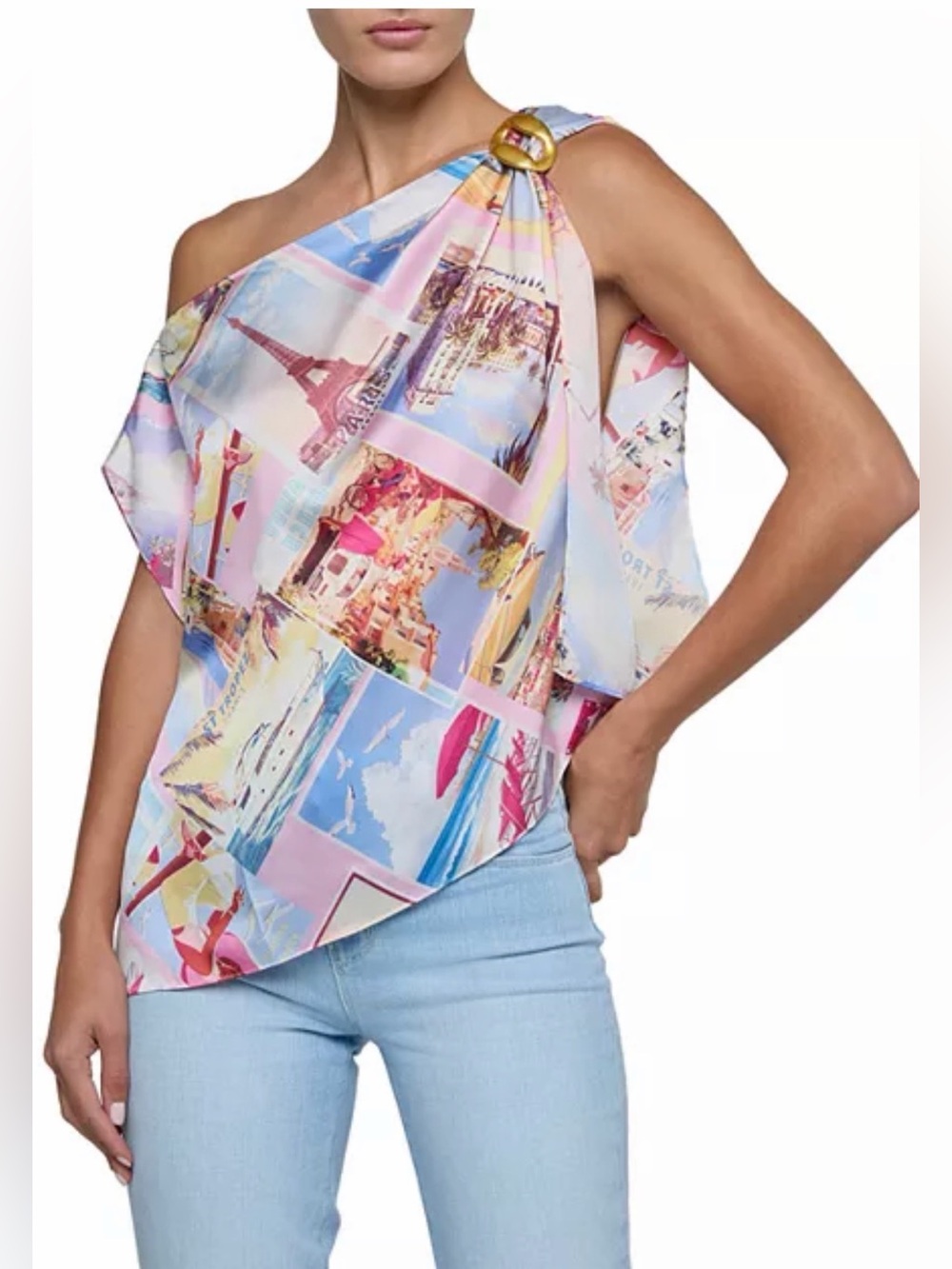 L'AGENCE Driselle Scarf Top